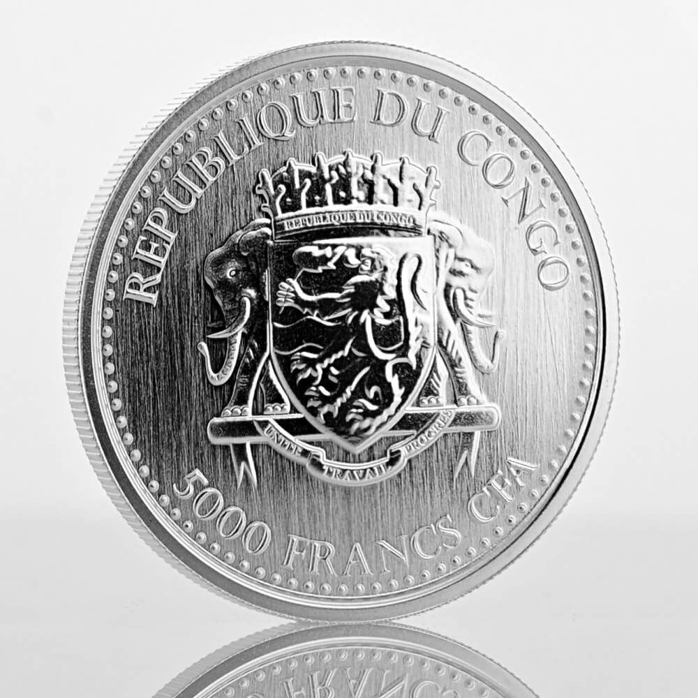 Buy 2016 Congo Silverback Gorilla 1 Oz Silver Coin fine