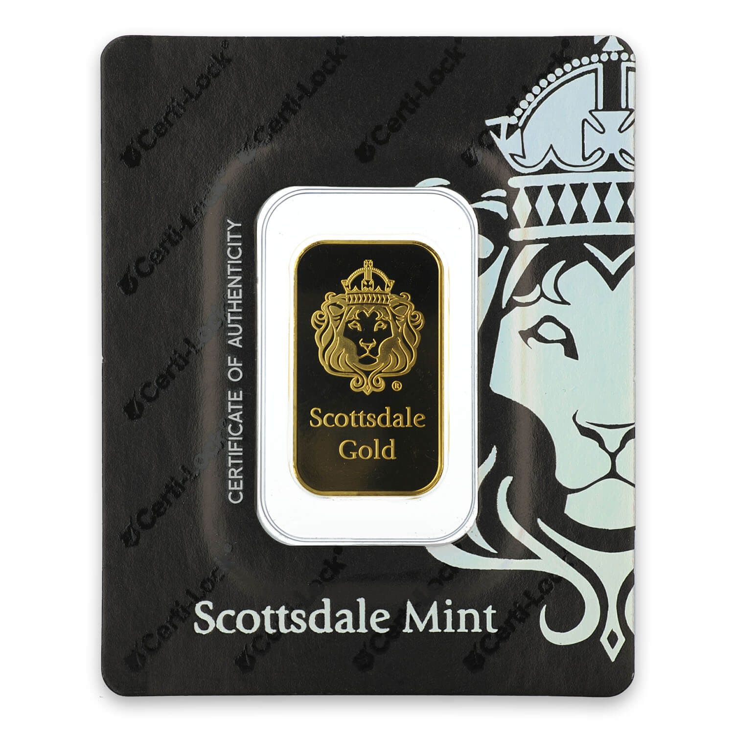 Scottsdale Gold 10 g Lion Gold Bar | Scottsdale Mint