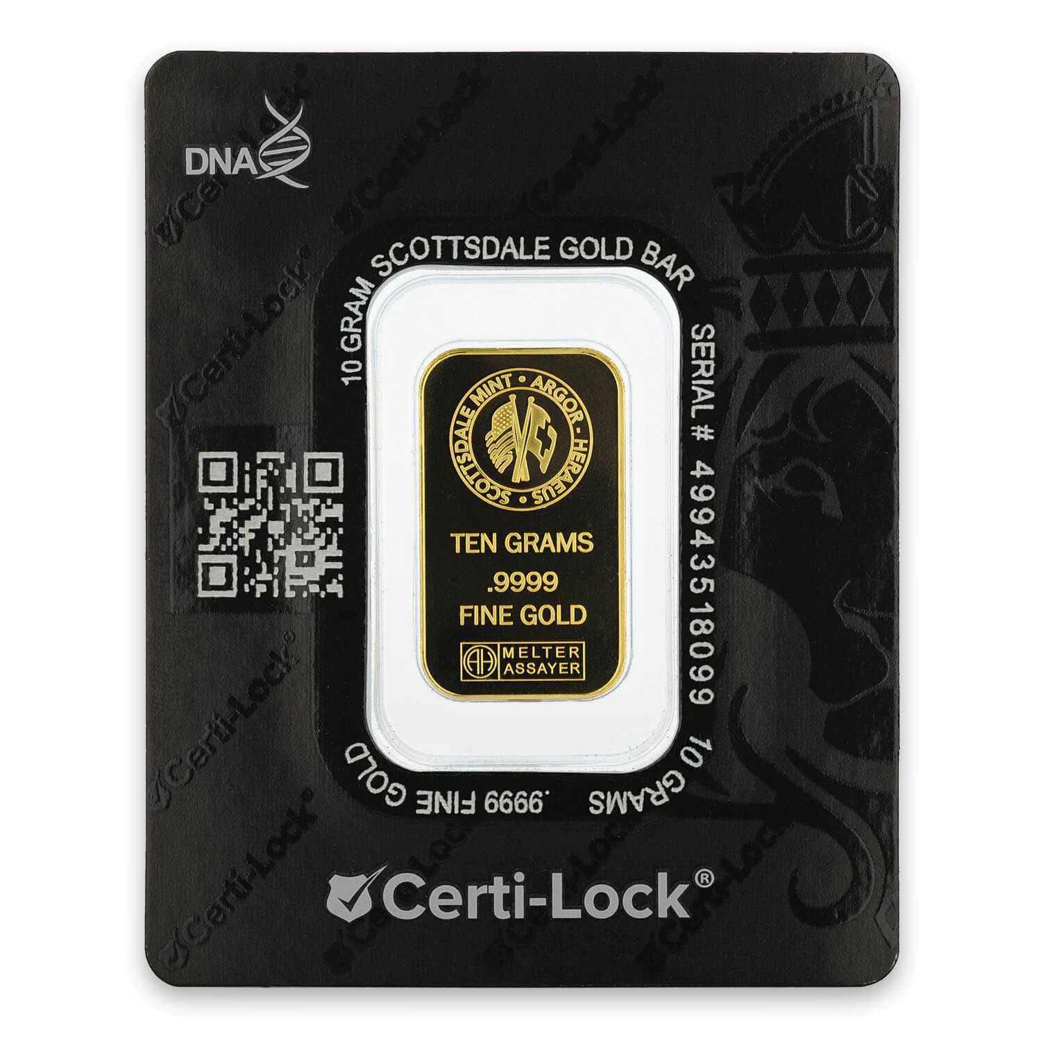 Scottsdale Gold 10 g Lion Gold Bar | Scottsdale Mint