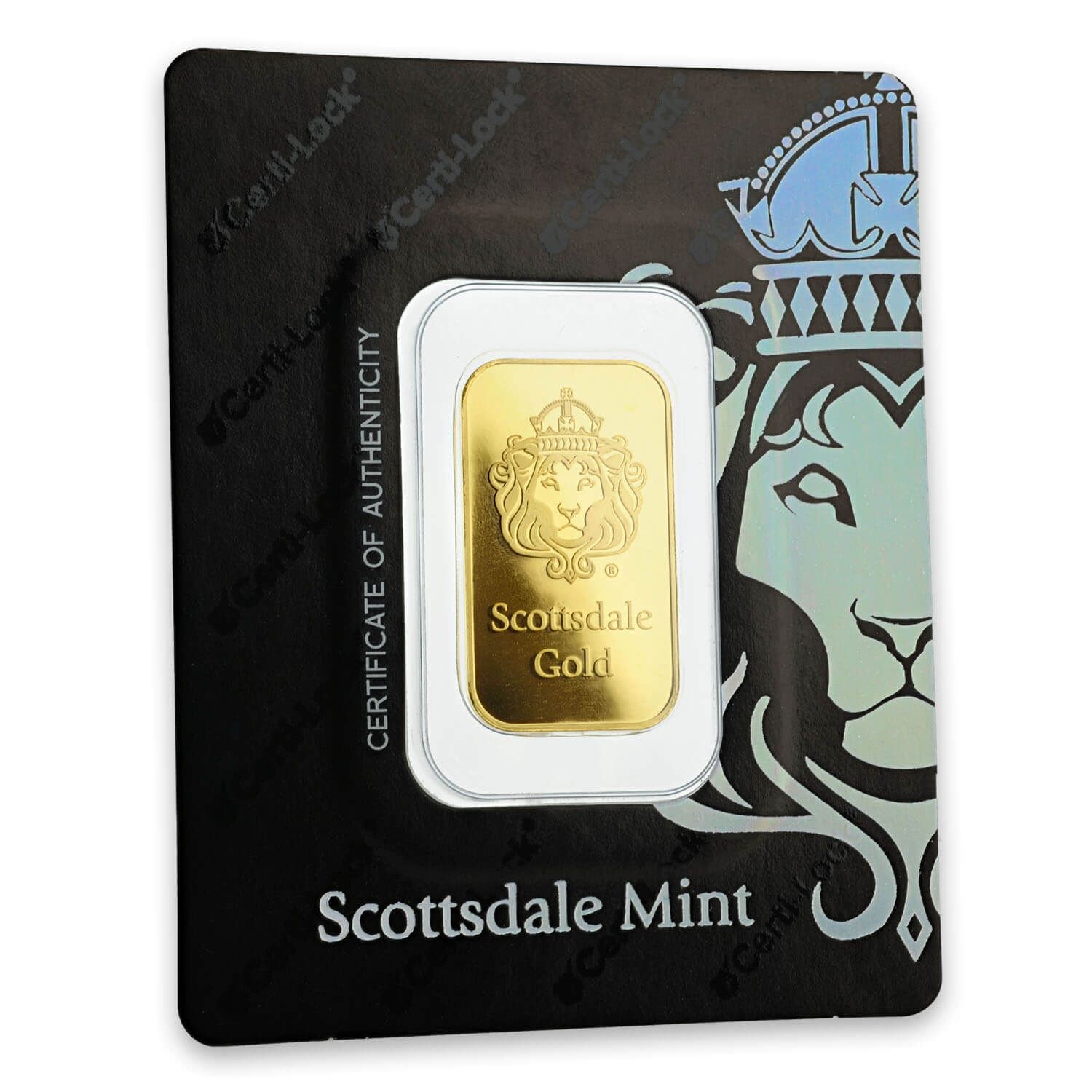 Scottsdale Gold 10 g Lion Gold Bar