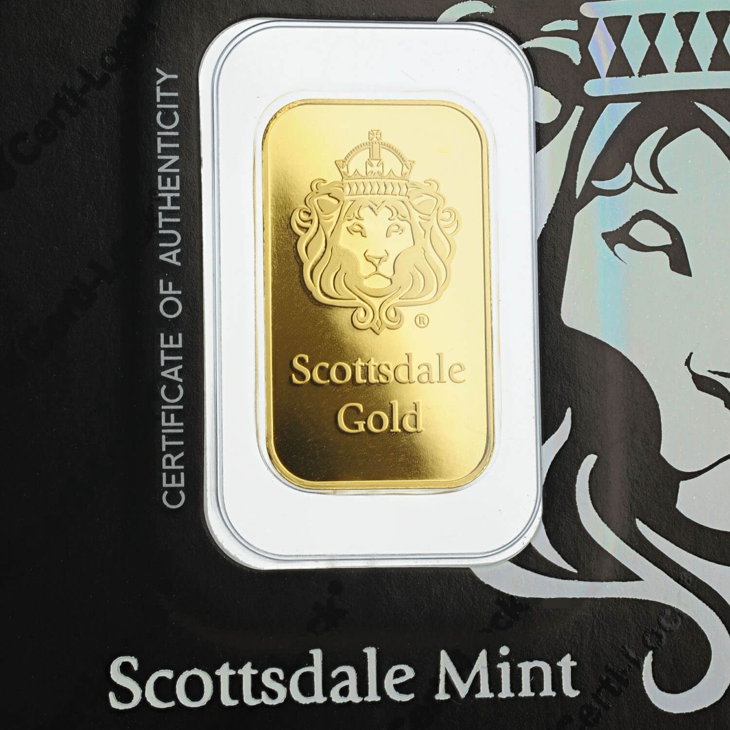 Scottsdale Gold 10 g Lion Gold Bar | Scottsdale Mint
