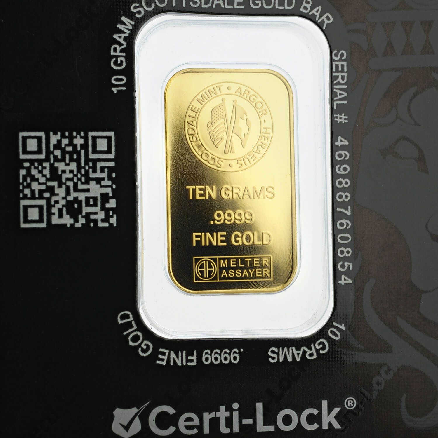Scottsdale Gold 10 g Lion Gold Bar | Scottsdale Mint