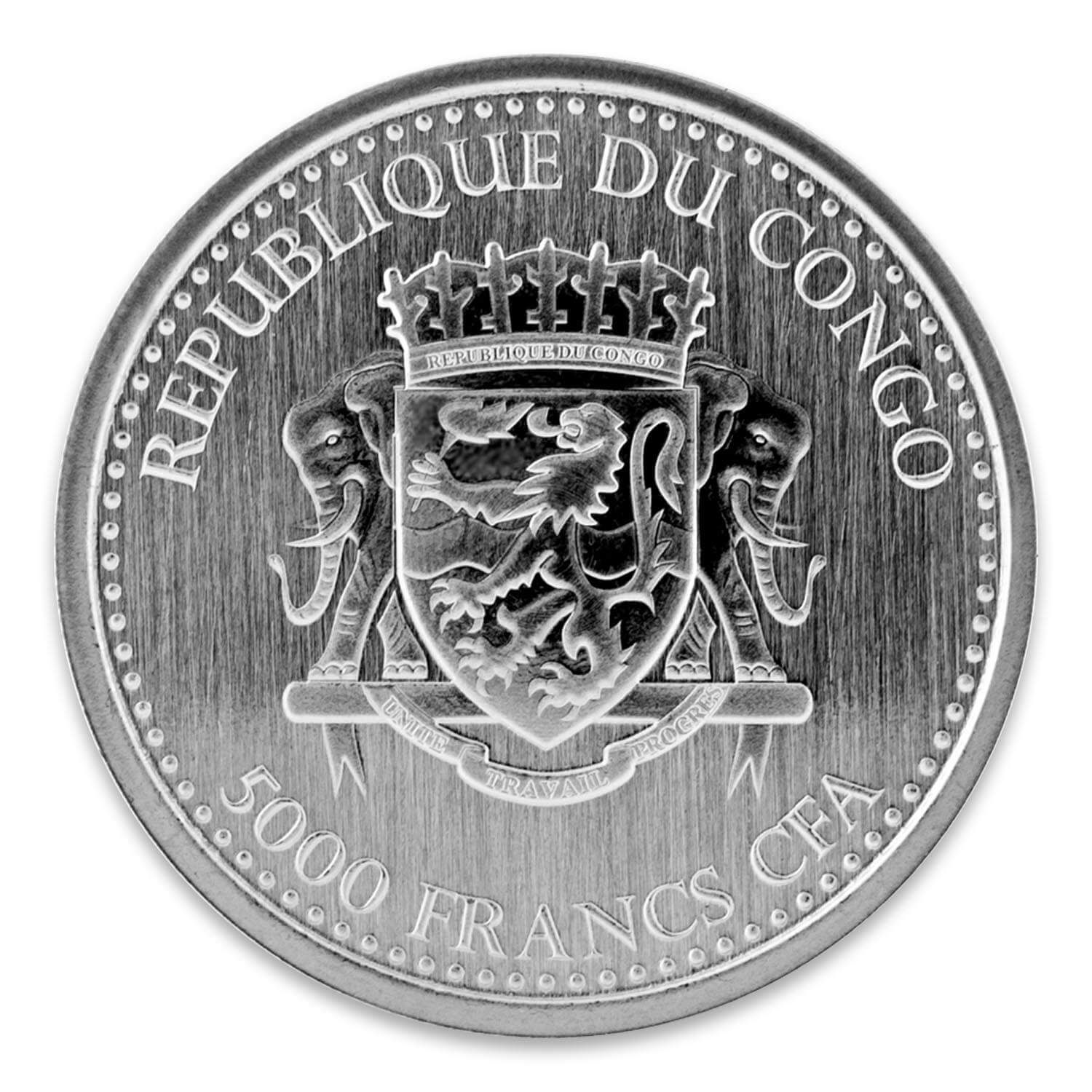 2015 Congo Silverback Gorilla 1 Oz Silver Coin