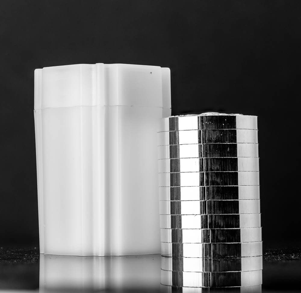 銀貨 2オンス スコッツデール スタッカー 3D コイン (.999) Scottsdale Stacker® 2 oz Silver Round | Scottsdale Mint