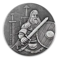 2016 Vikings | Harald Fairhair 2 oz Silver Coin