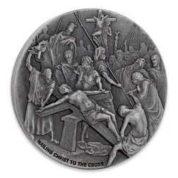 2017 Biblical Series | Nailing Christ To The Cross 2 oz Silver Coin