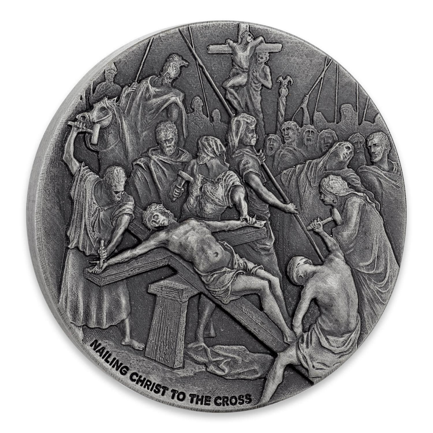2017 Biblical Series | Nailing Christ To The Cross 2 oz Silver Coin