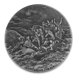 2017 Biblical Series | Jesus Calms the Sea 2 oz Silver Coin
