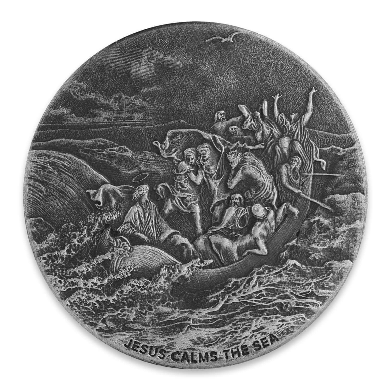 2017 Biblical Series | Jesus Calms the Sea 2 oz Silver Coin