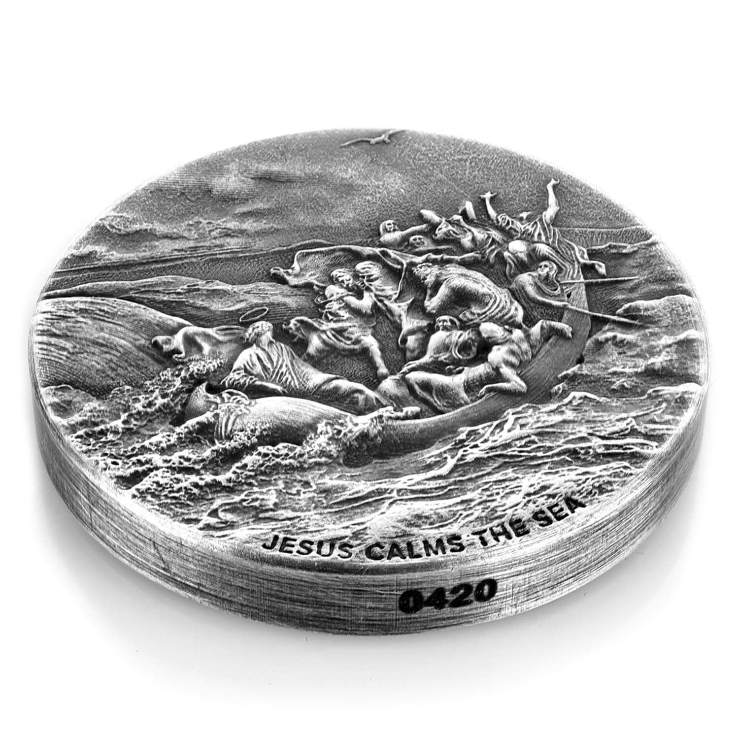 2017 Biblical Series | Jesus Calms The Sea 2 oz Silver Coin
