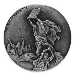 2015 Biblical Series | The Ten Commandments 2 oz Silver Coin
