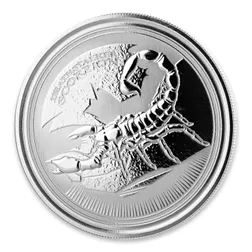 2017 Chad Deathstalker Scorpion 1 oz Silver Coin