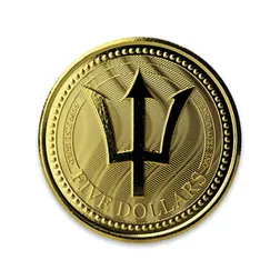 2017 Barbados Trident 1 oz Gold Coin