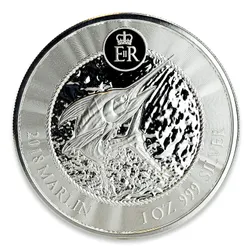 2018 Cayman Islands Marlin 1 oz Silver Coin