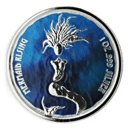 2018 Fiji Mermaid Rising 1oz Silver Color Coin
