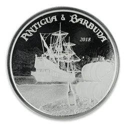 2018 EC8 Antigua & Barbuda "Rum Runner" 1 oz Silver Coin