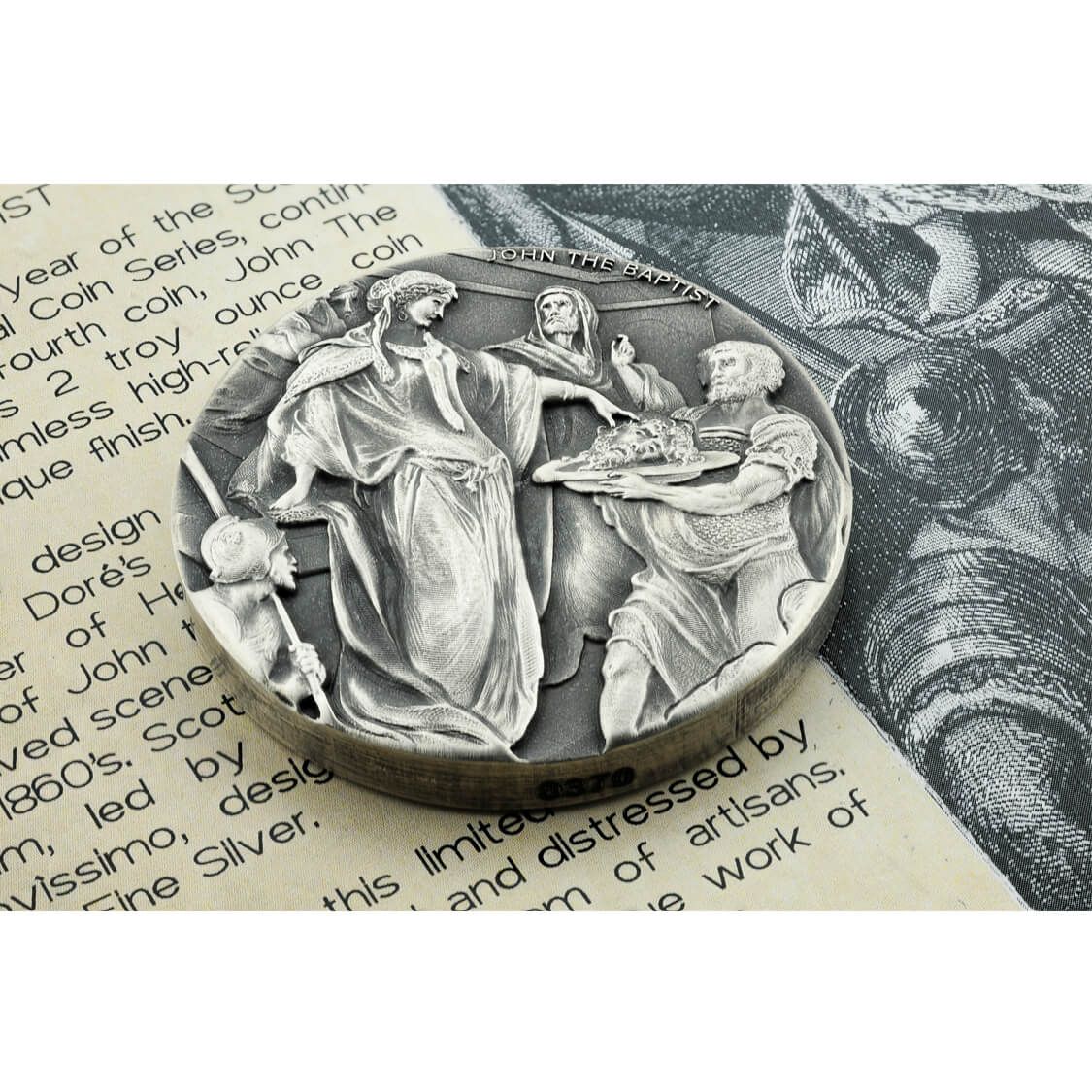 2018 Biblical Series | John the Baptist 2 oz Silver Coin