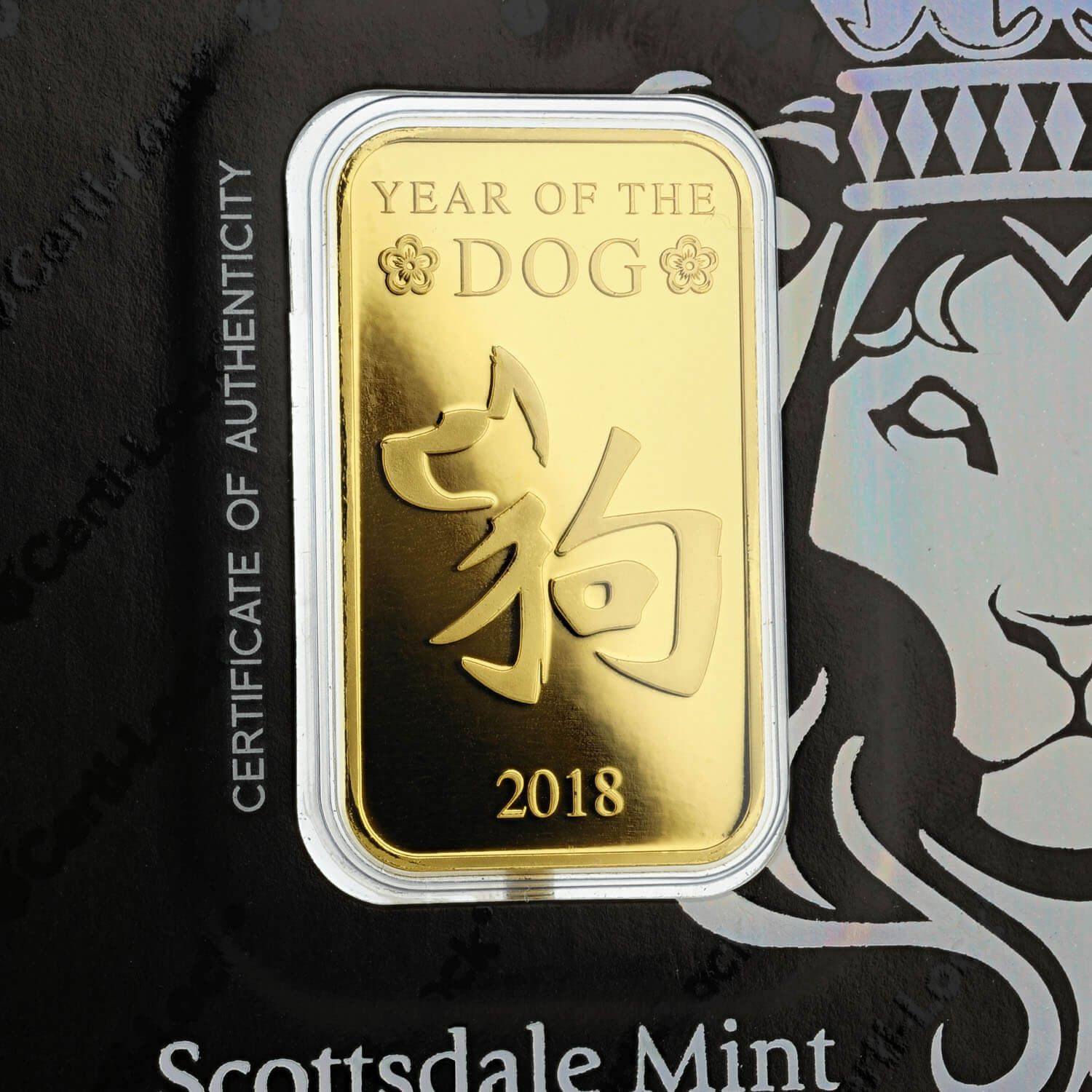  Year of the Dog 2018 プレート 2018 Year of the Dog 1oz Silver Proof Four-Coin Set