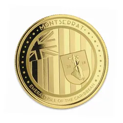 2018 EC8 Montserrat "Emerald Isle of the Caribbean" 1 oz Gold Coin