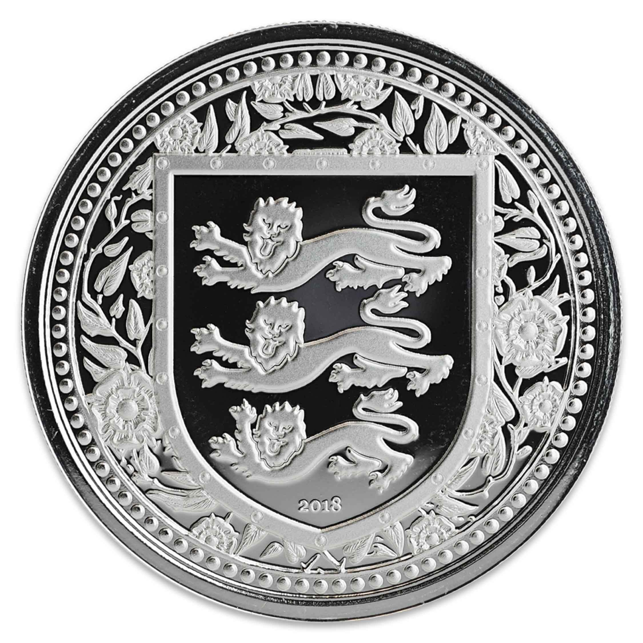 2018 Royal Arms of England 1 oz Silver Coin