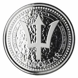 Barbados Trident Silver - 1 oz Silver Coin