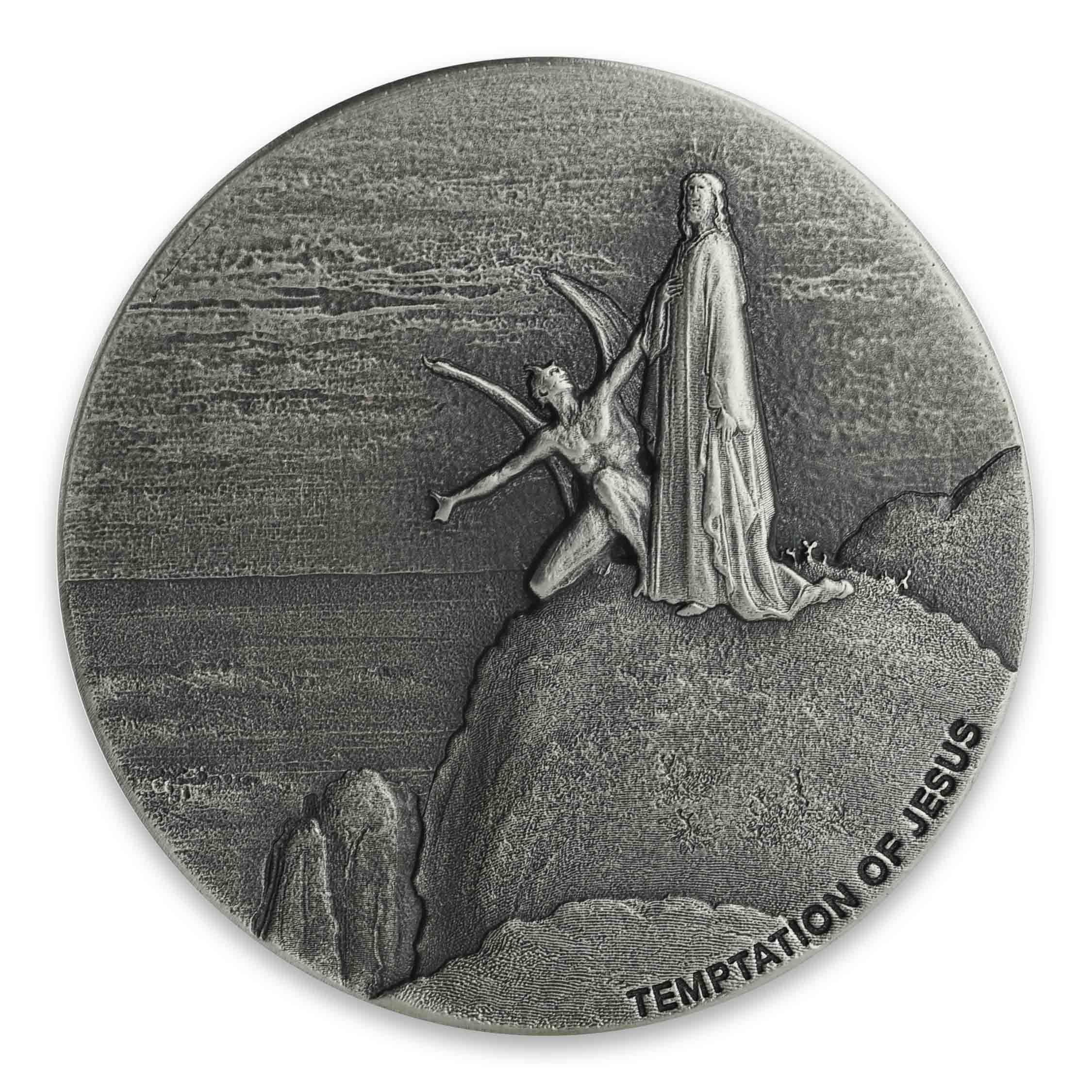 2018 Biblical Series | Temptation of Jesus 2 oz Silver Coin