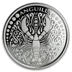 2018 EC8 Anguilla Lobster 1 oz Silver Coin