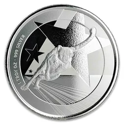2019 Cameroon Cheetah 1 oz Silver Coin