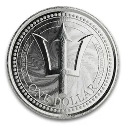 Barbados Trident Silver - 1 oz Silver Coin