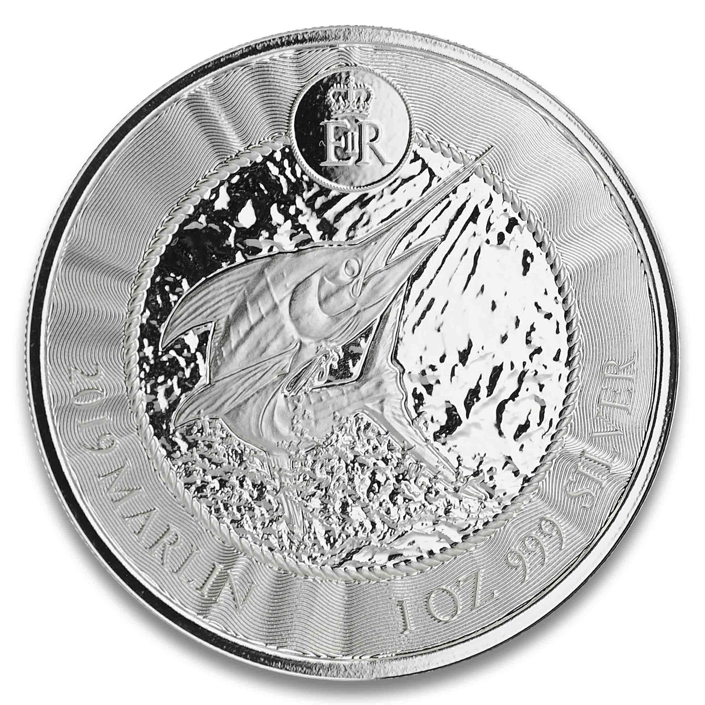 2019 Cayman Islands Marlin 1 oz Silver Coin