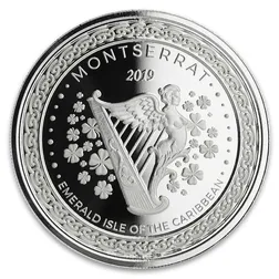 2019 EC8 Montserrat "Emerald Isle of the Caribbean" 1oz Silver Coin