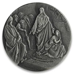 2019 Biblical Series | Cast the First Stone 2 oz Silver Coin