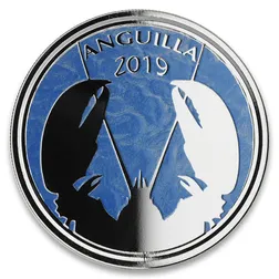 2019 EC8 Anguilla "Lobster" 1 oz Silver Color Coin