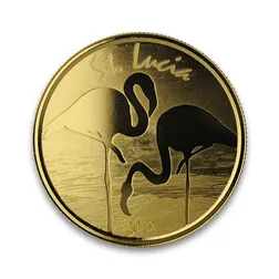 2019 EC8 St. Lucia "Flamingo" 1 oz Gold Coin