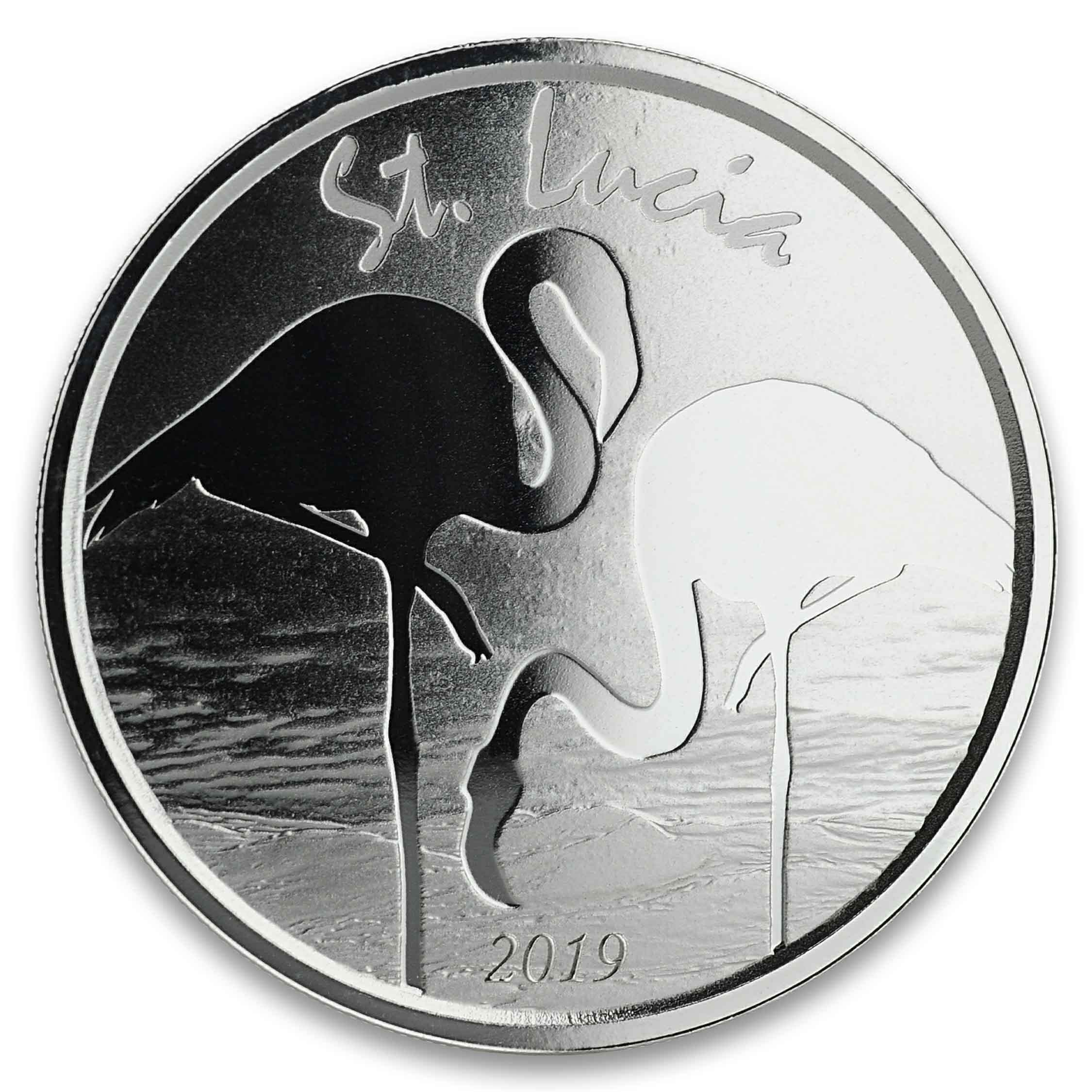 2019 EC8 St. Lucia “Flamingo” 1oz Silver Coin
