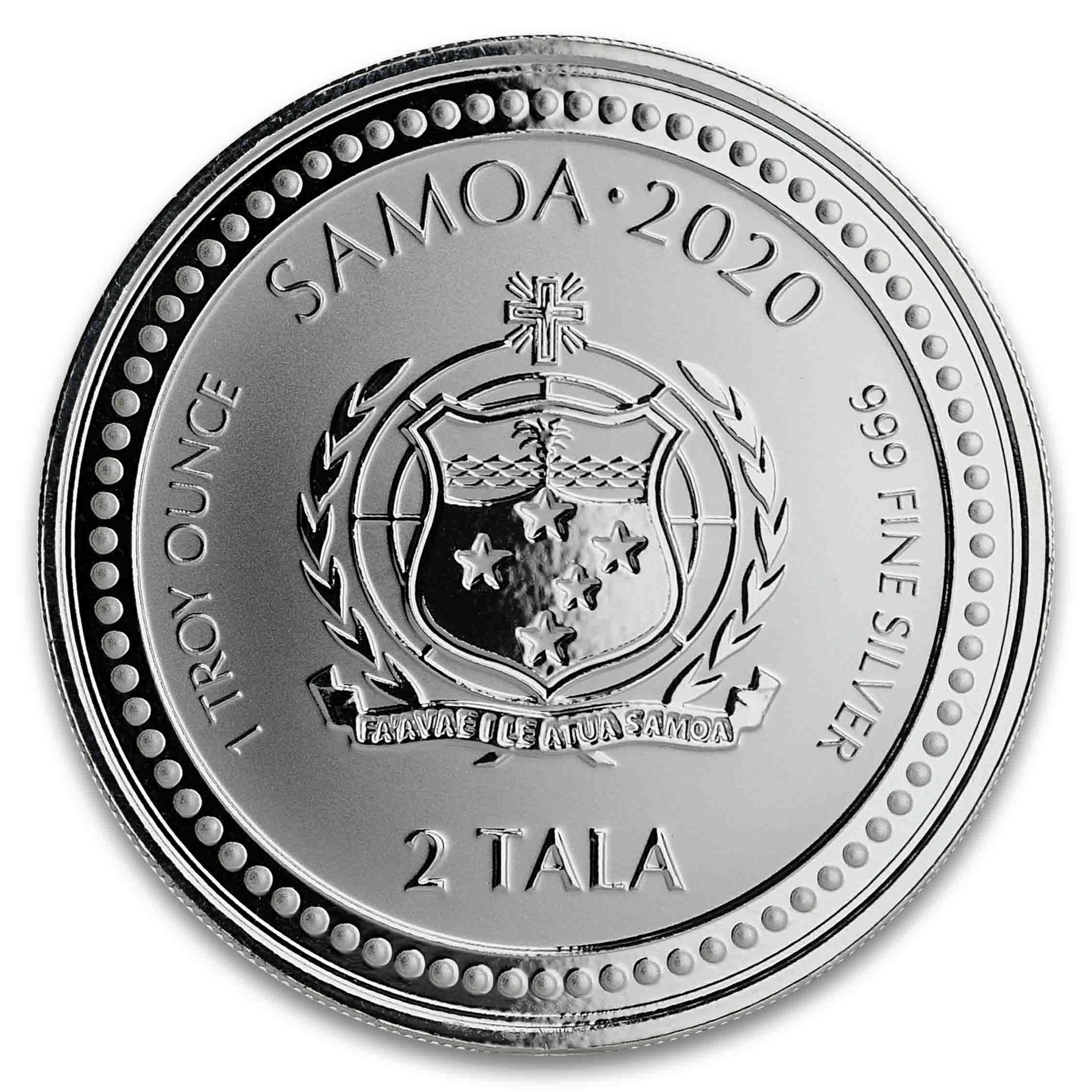 2020 Samoa Serpent of Milan 1 oz Silver Coin