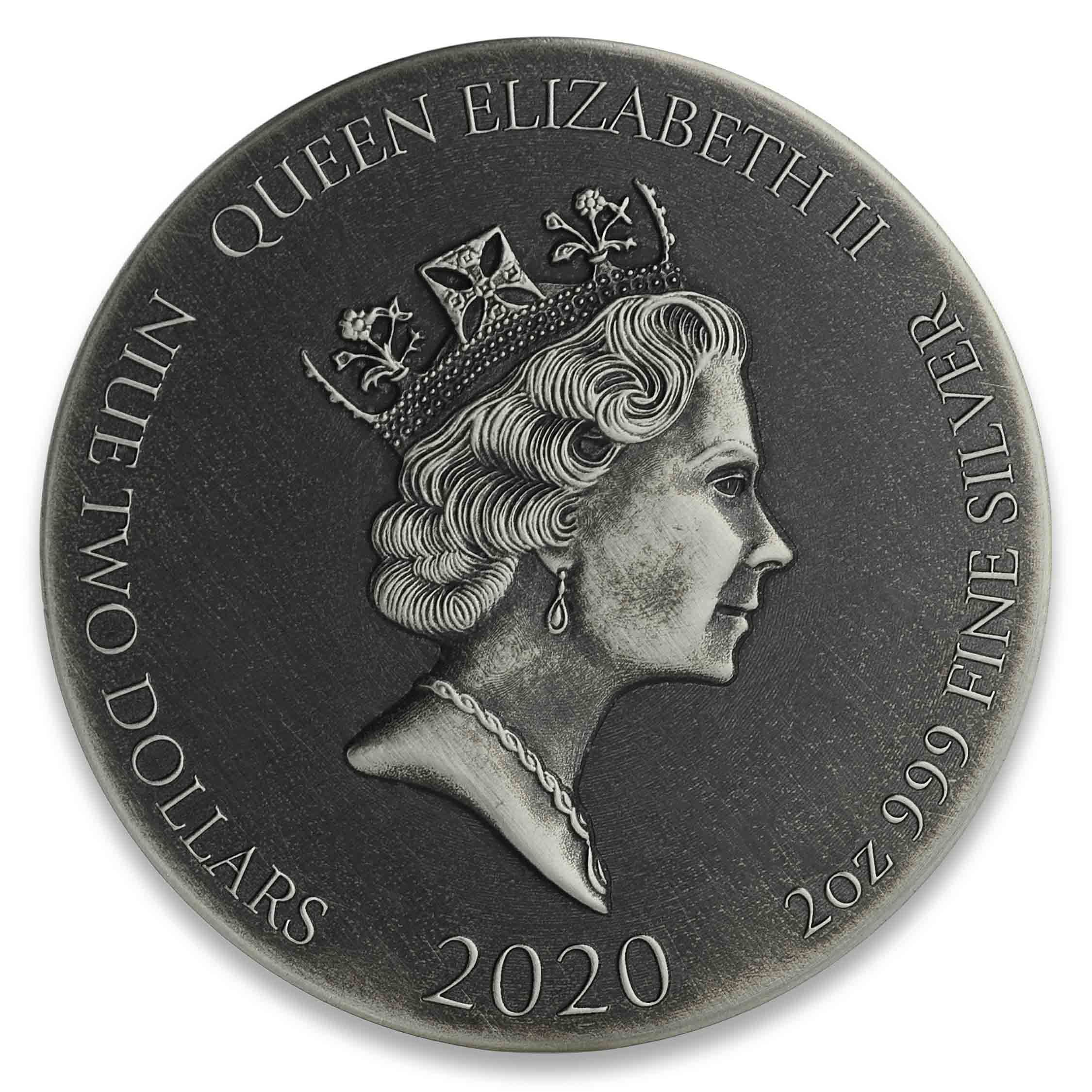 2020 Biblical Series | Jesus Walking on the Sea 2 oz Silver Coin