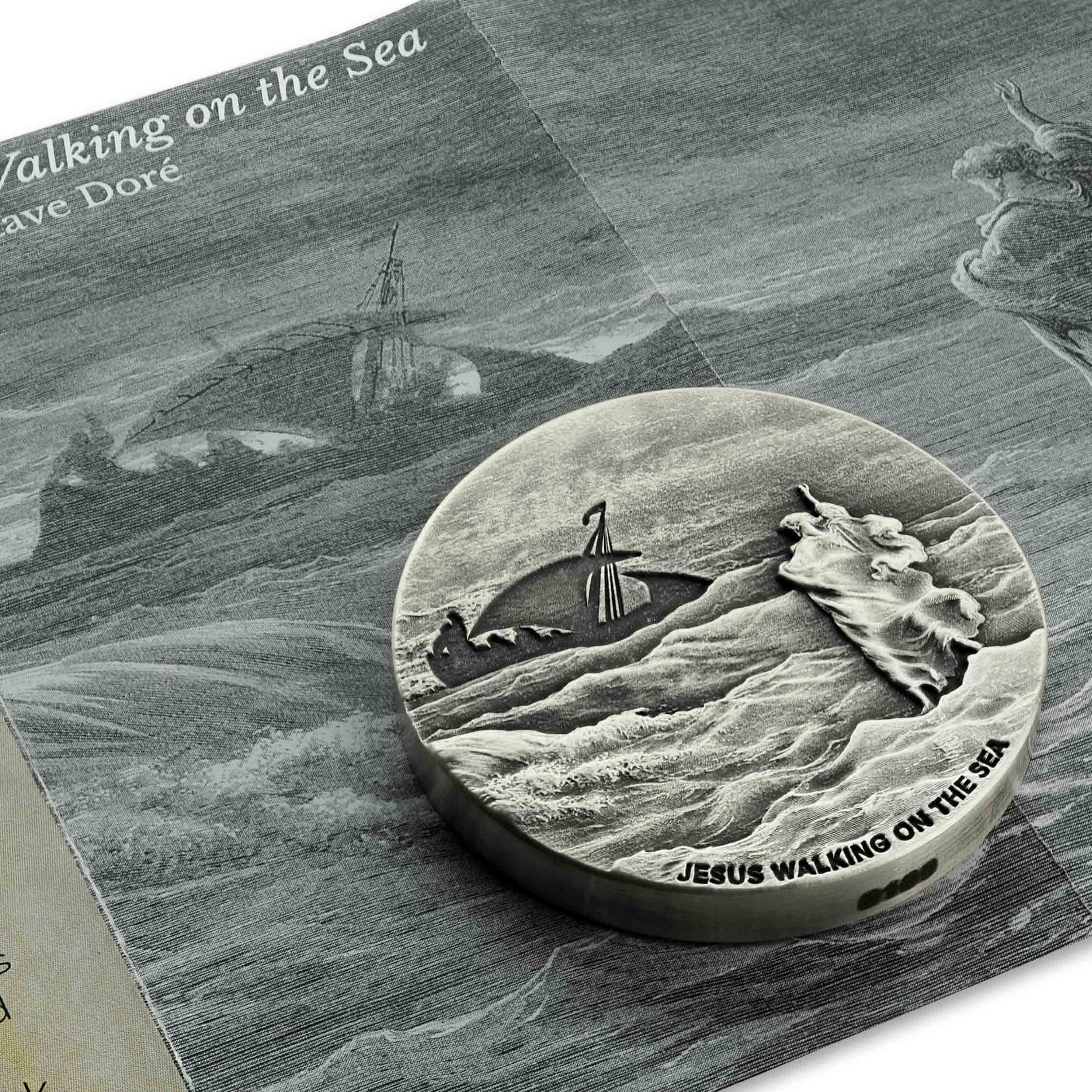 2020 Biblical Series | Jesus Walking on the Sea 2 oz Silver Coin