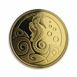 2019 Samoa Seahorse 1 oz Gold Proof Coin