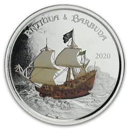 2020 EC8 Antigua & Barbuda "Rum Runner" 1 oz Silver Color Coin