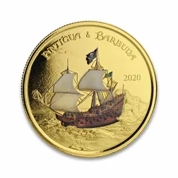 2020 EC8 Antigua & Barbuda "Rum Runner" 1 oz Gold Color Coin