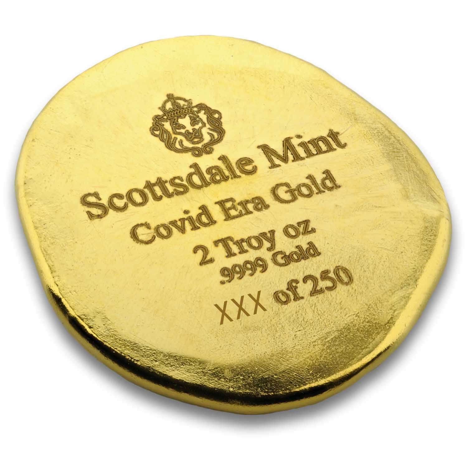 Covid Era Gold 2 oz .9999 Gold Round