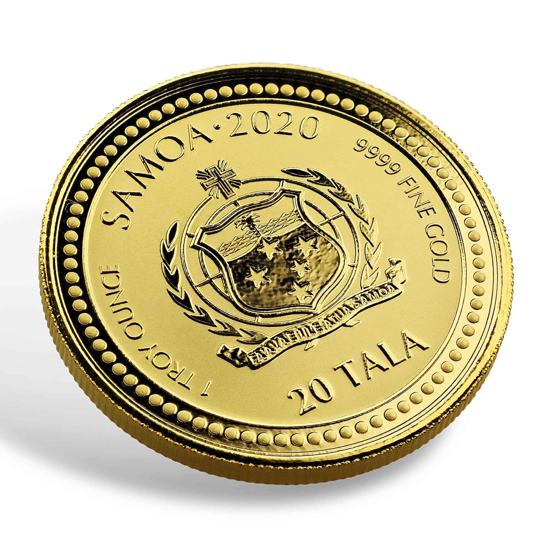 2020 Samoa Serpent of Milan 1 oz Gold Coin