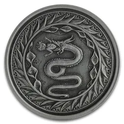 2020 Samoa Serpent of Milan 1 oz Antique-Proof Silver Coin