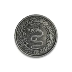 2020 Samoa Serpent of Milan Half-Ounce Antique-Proof Silver Coin