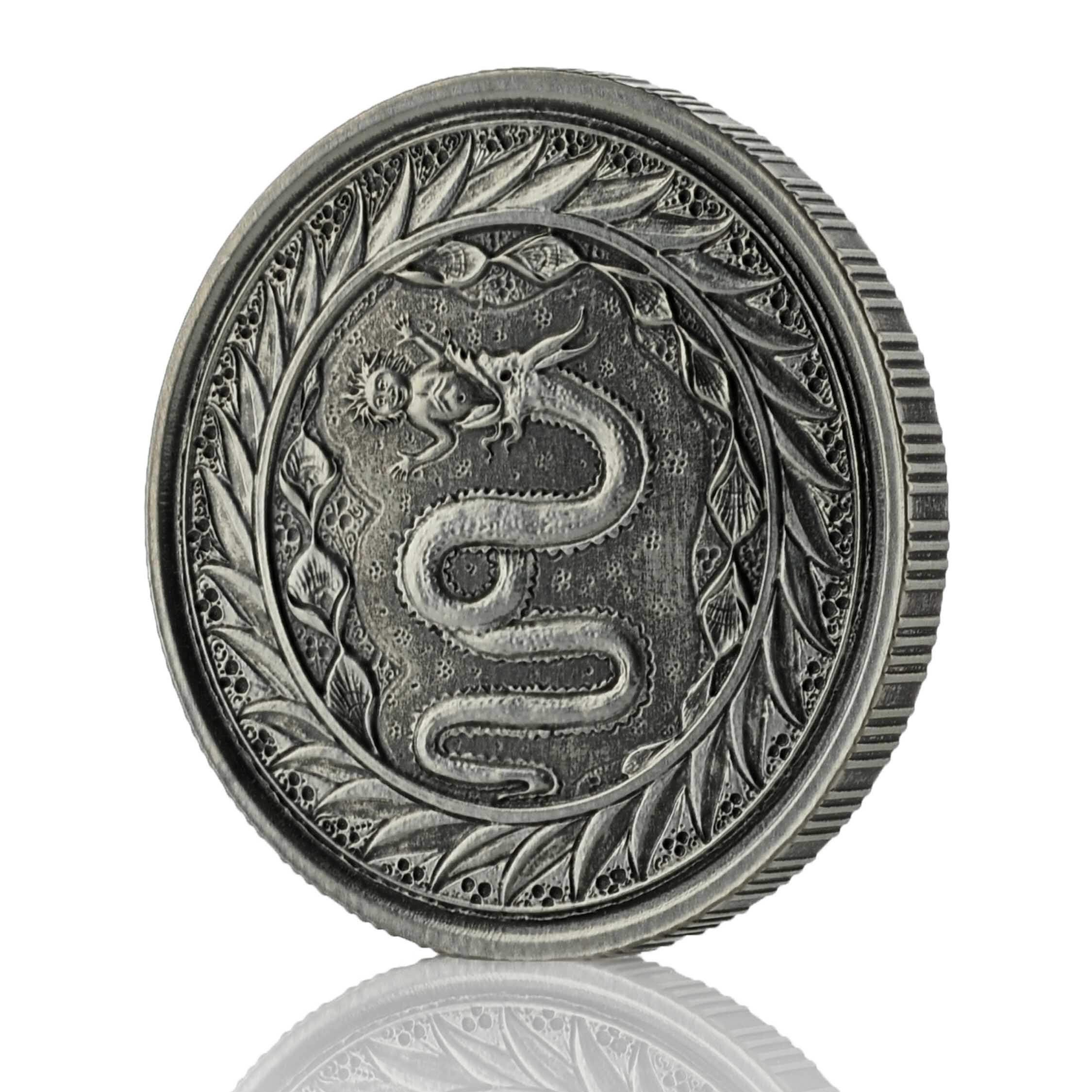 2020 Samoa Serpent of Milan Half-Ounce Antique-Proof Silver Coin