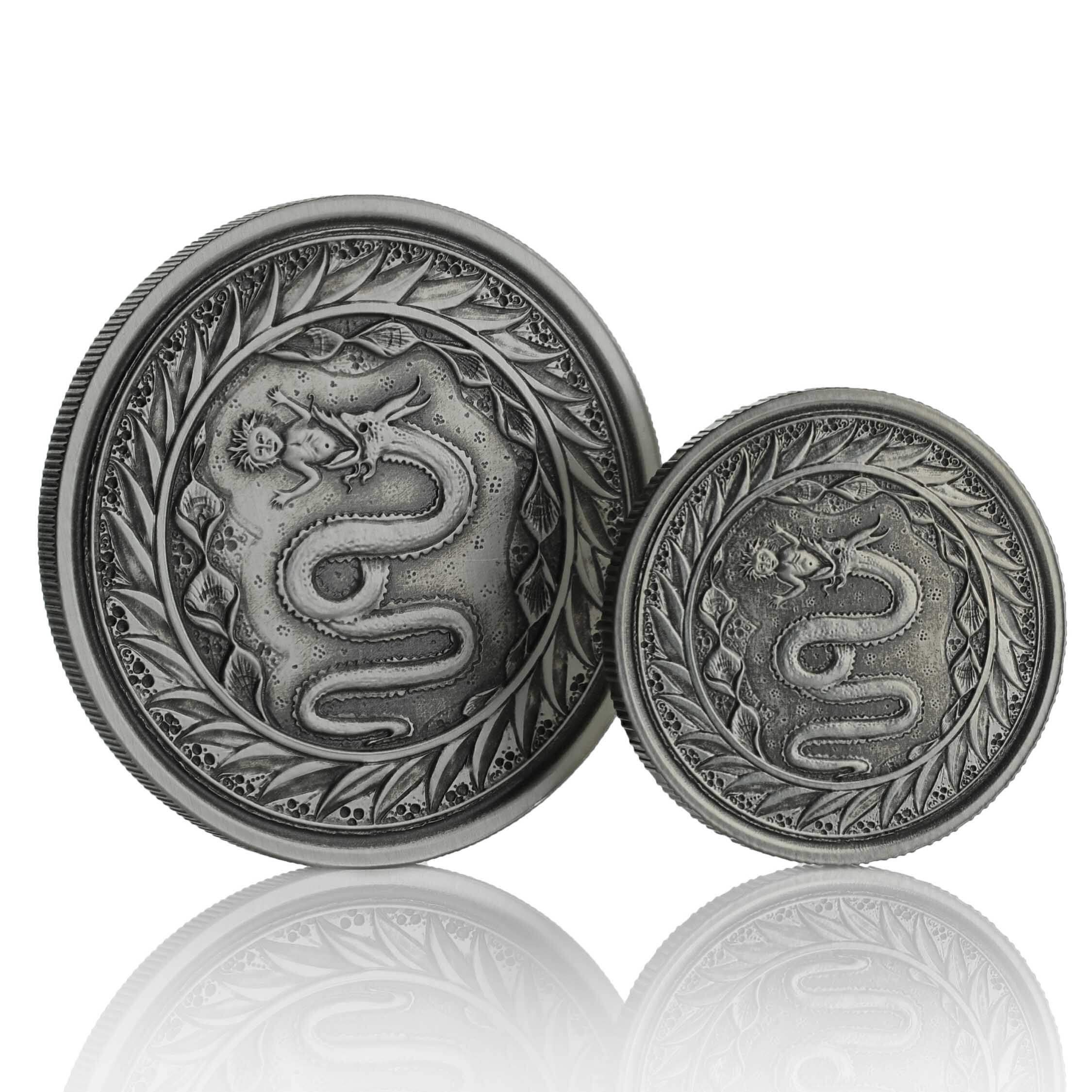 2020 Samoa Serpent of Milan Half-Ounce Antique-Proof Silver Coin