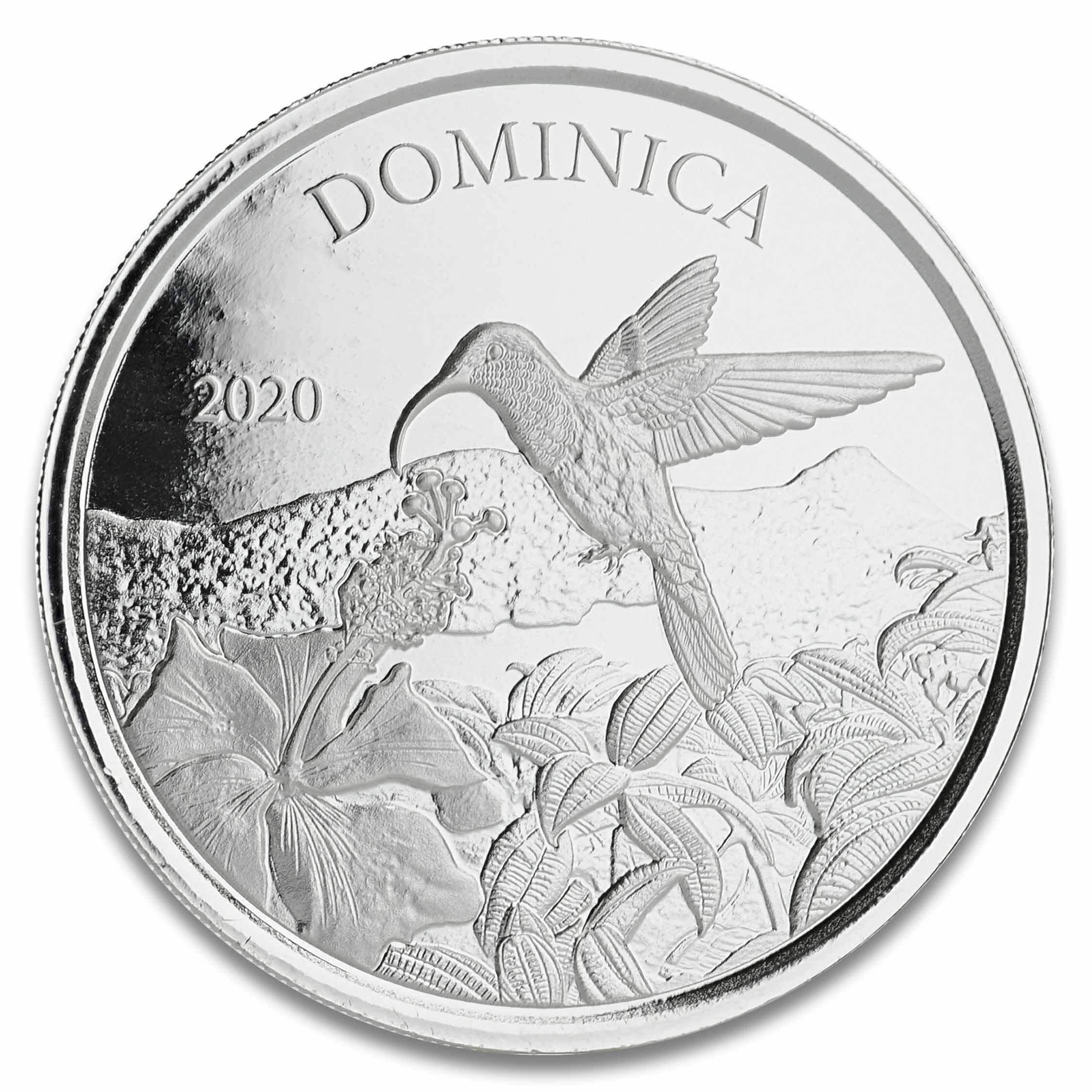 2020 EC8 Dominica “Hummingbird” 1oz Silver Coin