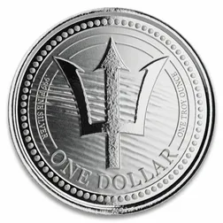 2020 Barbados Trident Silver - 1 Oz Silver Coin