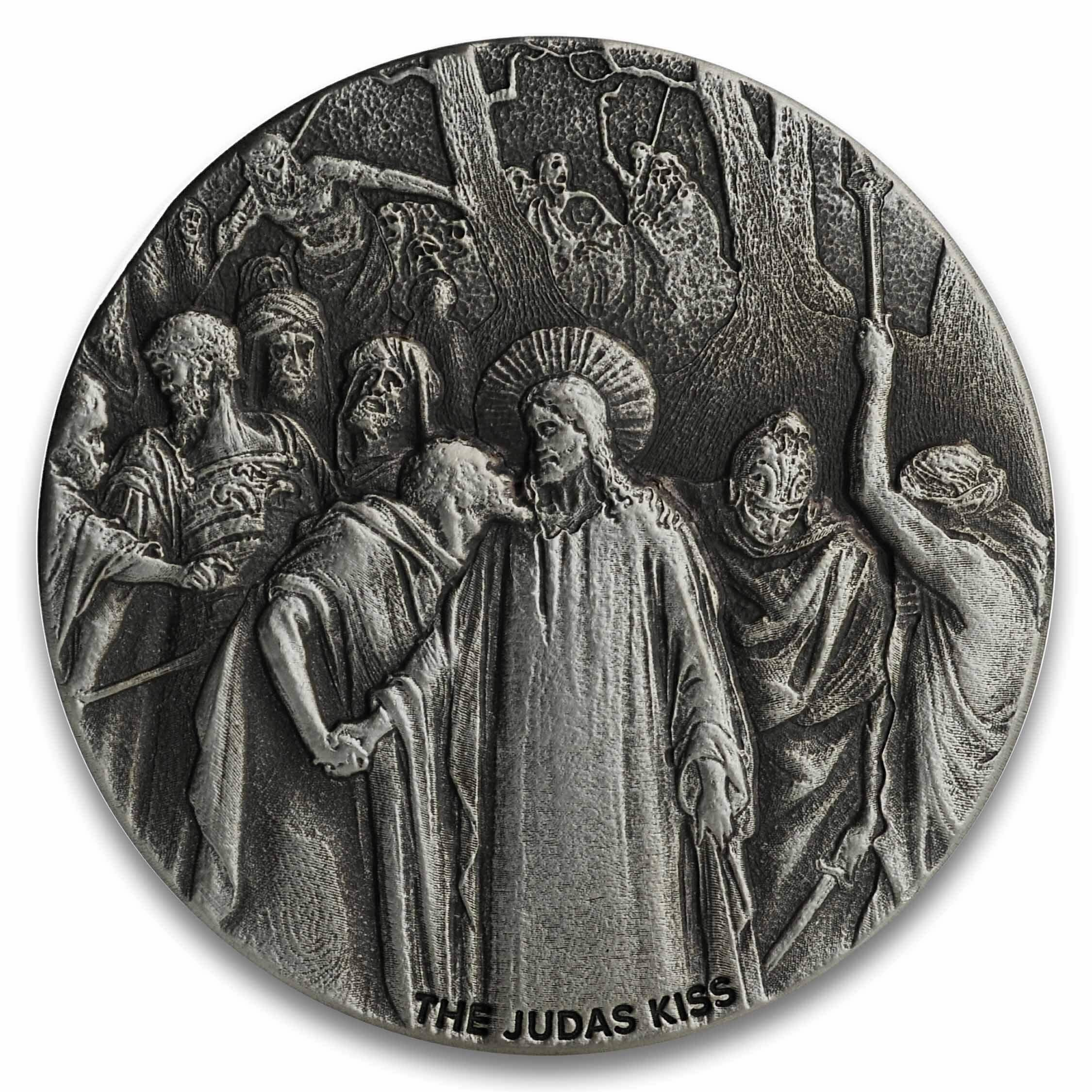 2020 Biblical Series | The Judas Kiss 2 oz Silver Coin